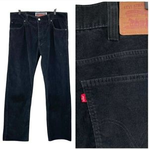 Levi's low and loose black corduroy pants 38 X 34